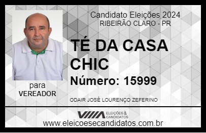 Candidato TÉ DA CASA CHIC 2024 - RIBEIRÃO CLARO - Eleições