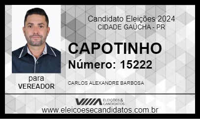 Candidato CAPOTINHO 2024 - CIDADE GAÚCHA - Eleições