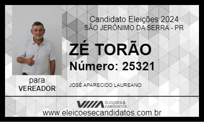 Candidato ZÉ TORÃO 2024 - SÃO JERÔNIMO DA SERRA - Eleições