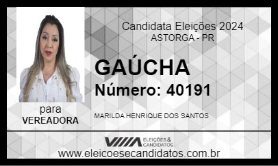 Candidato GAÚCHA 2024 - ASTORGA - Eleições