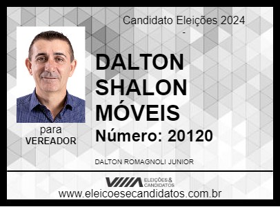 Candidato DALTON SHALON MÓVEIS 2024 - ASTORGA - Eleições