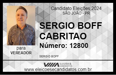 Candidato SERGIO BOFF CABRITAO 2024 - SÃO JOÃO - Eleições