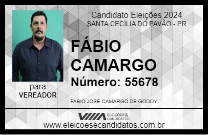 Candidato FÁBIO CAMARGO 2024 - SANTA CECÍLIA DO PAVÃO - Eleições