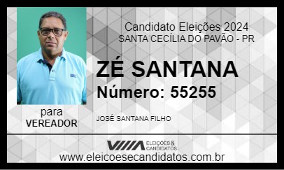 Candidato ZÉ SANTANA 2024 - SANTA CECÍLIA DO PAVÃO - Eleições