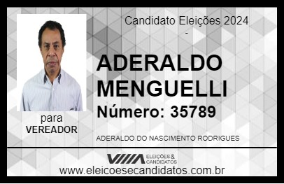 Candidato ADERALDO MENGUELLI 2024 - ASTORGA - Eleições