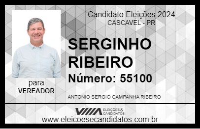 Candidato SERGINHO RIBEIRO 2024 - CASCAVEL - Eleições