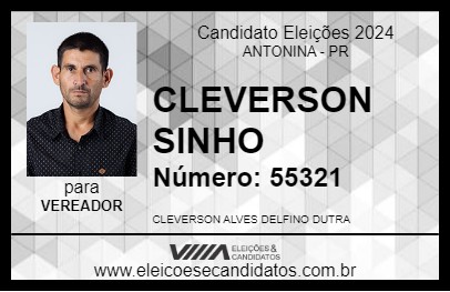 Candidato CLEVERSON SINHO 2024 - ANTONINA - Eleições