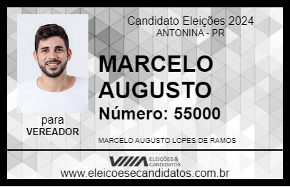 Candidato MARCELO AUGUSTO 2024 - ANTONINA - Eleições