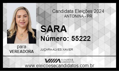 Candidato SARA 2024 - ANTONINA - Eleições