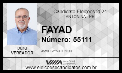 Candidato FAYAD 2024 - ANTONINA - Eleições