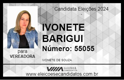 Candidato IVONETE BARIGUI 2024 - ANTONINA - Eleições