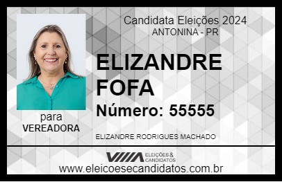 Candidato ELIZANDRE FOFA 2024 - ANTONINA - Eleições