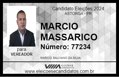 Candidato MARCIO MASSARICO 2024 - ASTORGA - Eleições