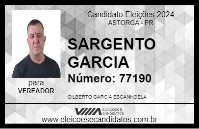 Candidato SARGENTO GARCIA 2024 - ASTORGA - Eleições