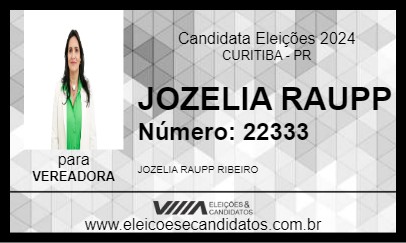 Candidato JOZELIA RAUPP 2024 - CURITIBA - Eleições