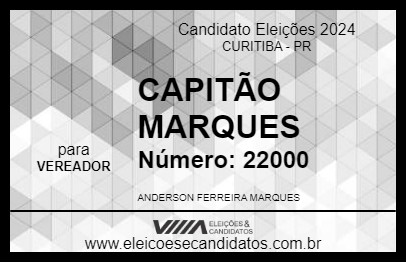 Candidato CAPITÃO MARQUES 2024 - CURITIBA - Eleições