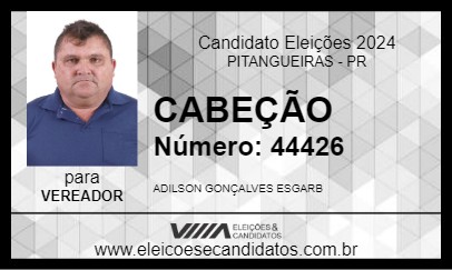 Candidato CABEÇÃO 2024 - PITANGUEIRAS - Eleições