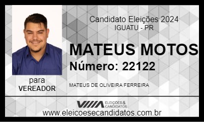 Candidato MATEUS MOTOS 2024 - IGUATU - Eleições