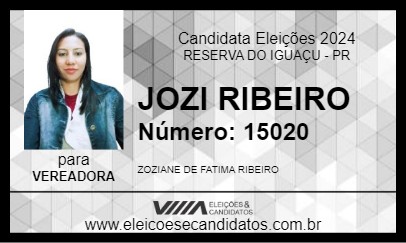 Candidato JOZI RIBEIRO 2024 - RESERVA DO IGUAÇU - Eleições