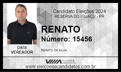 Candidato RENATO 2024 - RESERVA DO IGUAÇU - Eleições