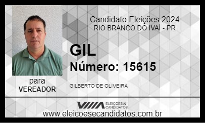 Candidato GIL 2024 - RIO BRANCO DO IVAÍ - Eleições