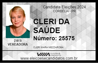 Candidato CLERI DA SAÚDE 2024 - CORBÉLIA - Eleições