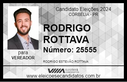 Candidato RODRIGO ROTTAVA 2024 - CORBÉLIA - Eleições