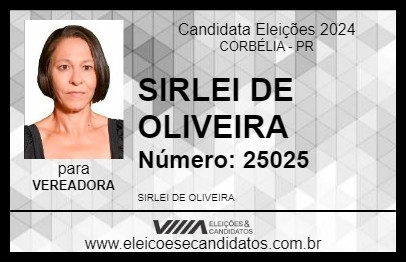 Candidato SIRLEI DE OLIVEIRA 2024 - CORBÉLIA - Eleições