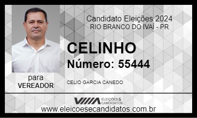 Candidato CELINHO 2024 - RIO BRANCO DO IVAÍ - Eleições