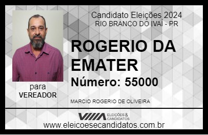 Candidato ROGÉRIO 2024 - RIO BRANCO DO IVAÍ - Eleições