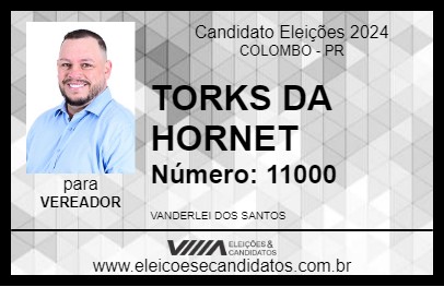 Candidato TORKS DA HORNET 2024 - COLOMBO - Eleições