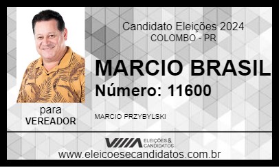 Candidato MARCIO BRASIL 2024 - COLOMBO - Eleições