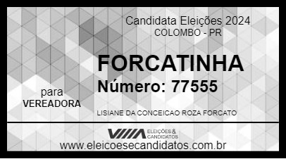 Candidato FORCATINHA 2024 - COLOMBO - Eleições