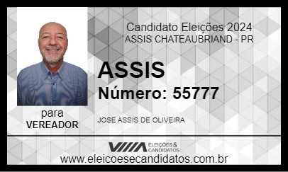 Candidato ASSIS 2024 - ASSIS CHATEAUBRIAND - Eleições