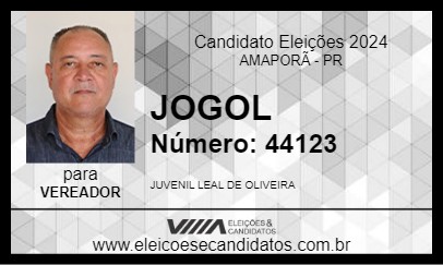 Candidato JOGOL 2024 - AMAPORÃ - Eleições