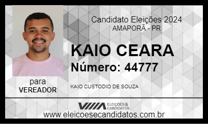 Candidato KAIO CEARA 2024 - AMAPORÃ - Eleições