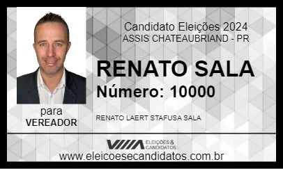 Candidato RENATO SALA 2024 - ASSIS CHATEAUBRIAND - Eleições