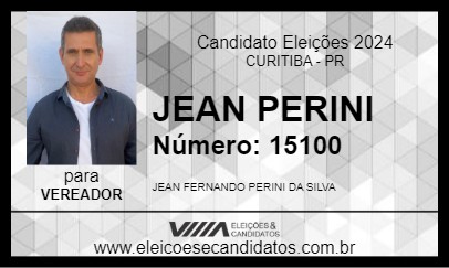 Candidato JEAN PERINI 2024 - CURITIBA - Eleições