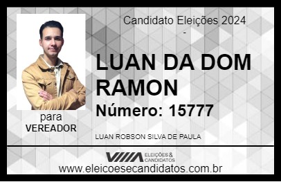 Candidato LUAN DA DOM RAMON 2024 - CURITIBA - Eleições