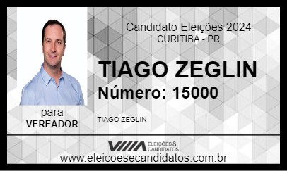 Candidato TIAGO ZEGLIN 2024 - CURITIBA - Eleições