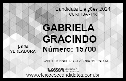 Candidato GABRIELA GRACINDO 2024 - CURITIBA - Eleições