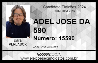 Candidato ADEL JOSE DA 590 2024 - CURITIBA - Eleições