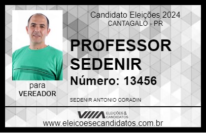 Candidato PROFESSOR SEDENIR 2024 - CANTAGALO - Eleições