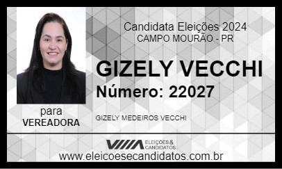 Candidato GIZELY VECCHI 2024 - CAMPO MOURÃO - Eleições