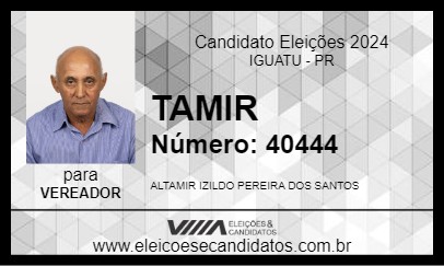 Candidato TAMIR 2024 - IGUATU - Eleições