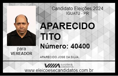 Candidato APARECIDO TITO 2024 - IGUATU - Eleições