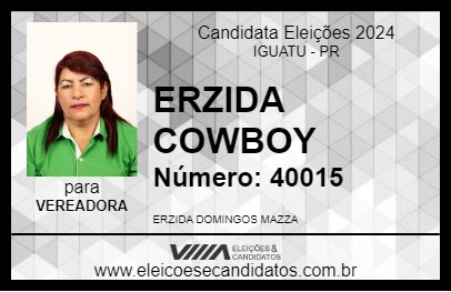 Candidato ERZIDA COWBOY 2024 - IGUATU - Eleições