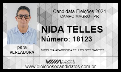 Candidato NIDA TELLES 2024 - CAMPO MAGRO - Eleições