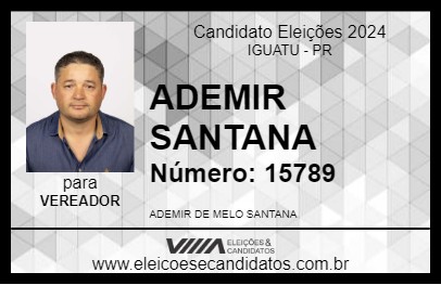 Candidato ADEMIR SANTANA 2024 - IGUATU - Eleições