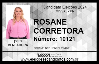 Candidato ROSANE CORRETORA 2024 - MISSAL - Eleições